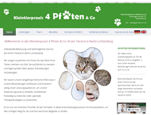 Tablet Screenshot of praxis4pfoten.de